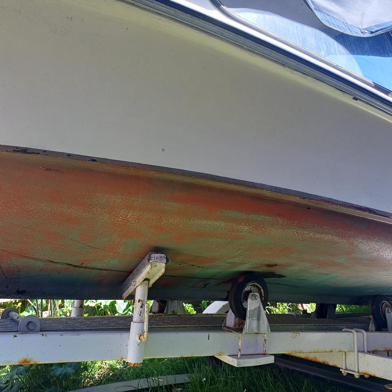 Boot met trailer zonder motor