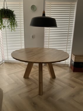 Ronde Eettafel eikenhout