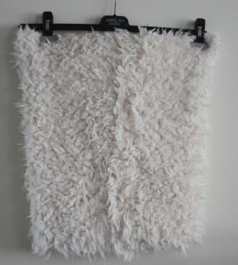 Witte fluffy sjaal