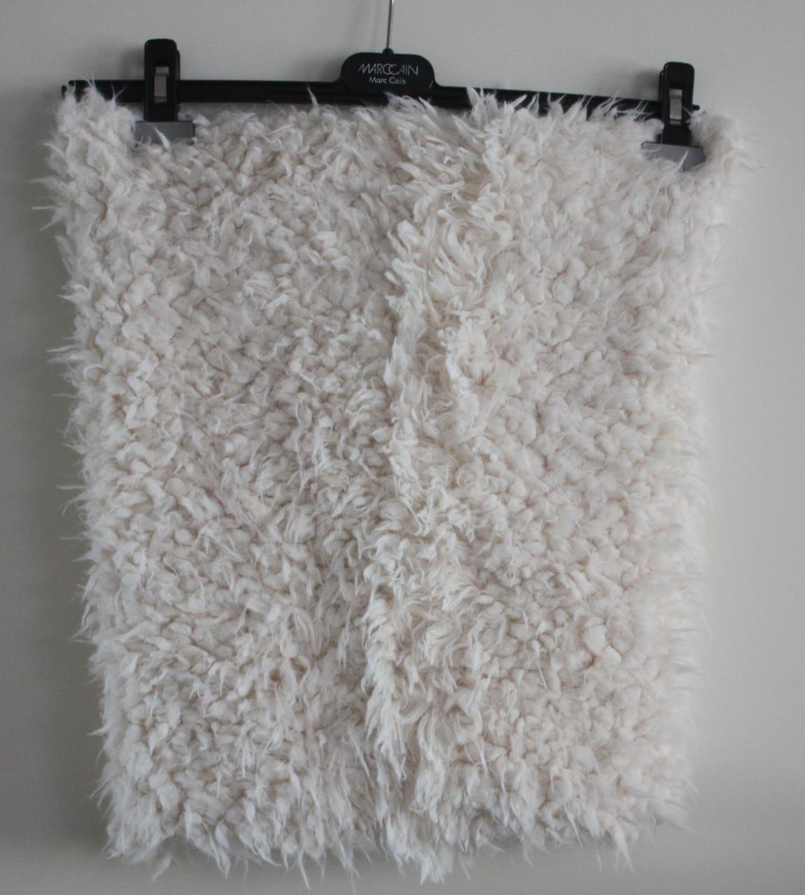 Witte fluffy sjaal