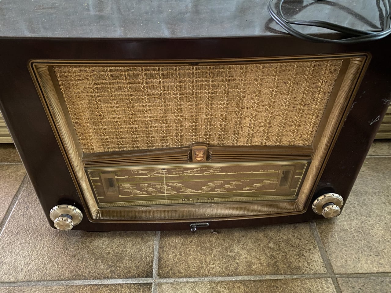Oude Philips radio