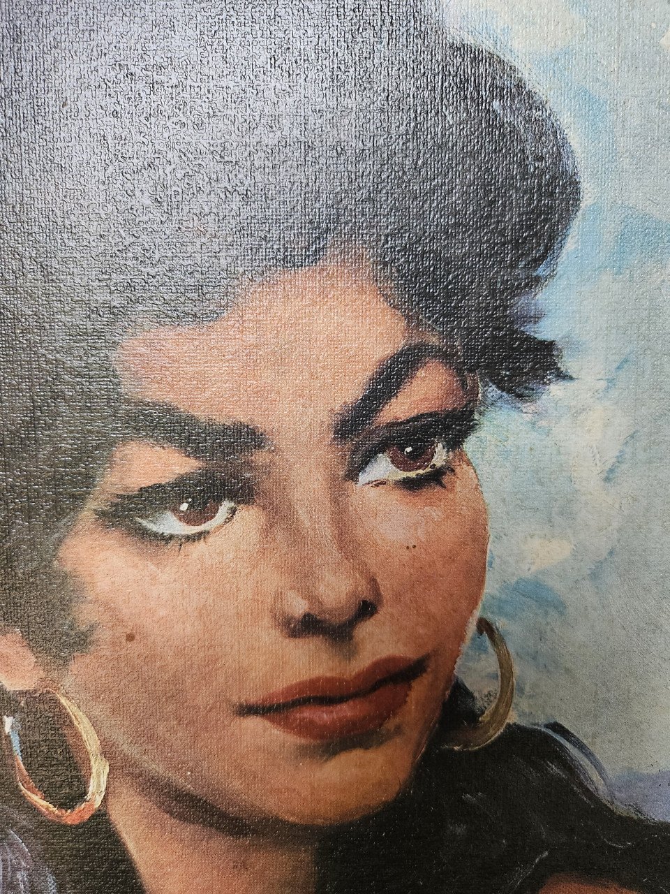 Schilderij zigeunerin vintage retro