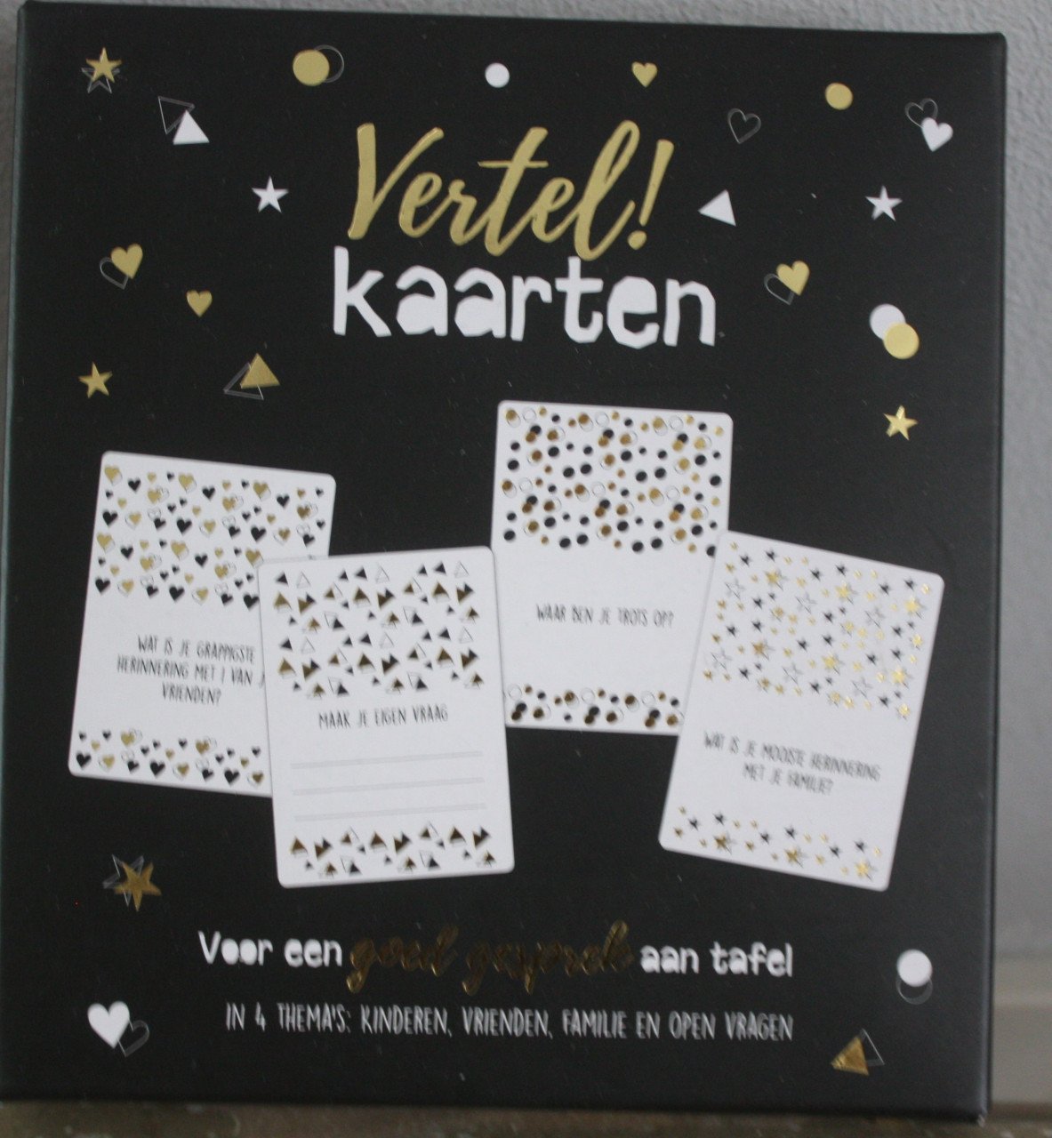 Nieuw in verpakking vertel kaarten