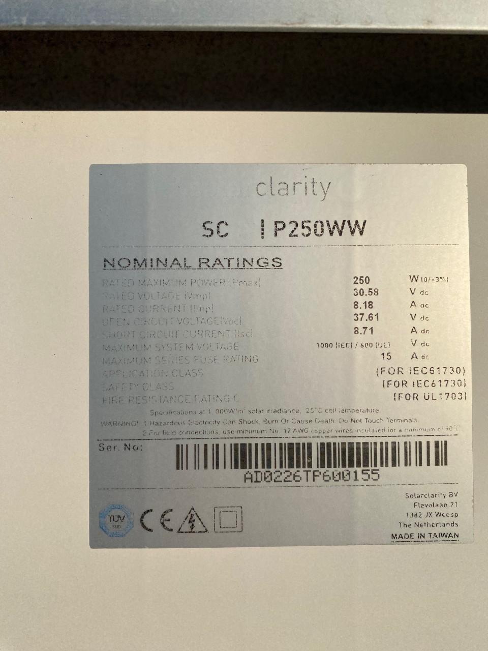 Zonnepanelen (6 stuks)