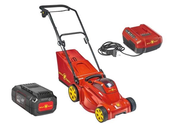 WOLF-Garten Grasmaaier | 34 cm | 2.5 Ah | 4.3 A Lader