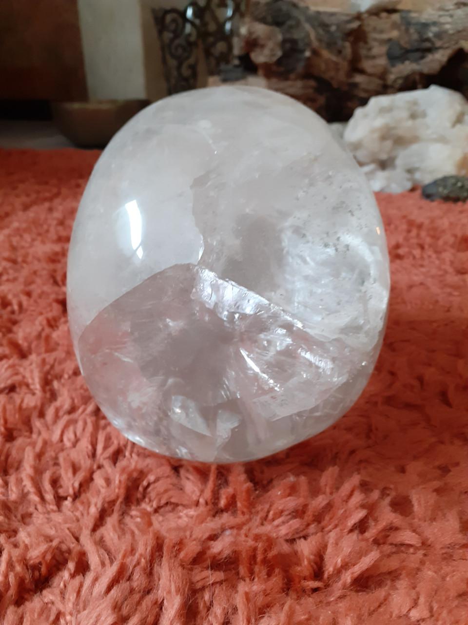 Prachtige grote oude schedel van 5 kilo bergkristal