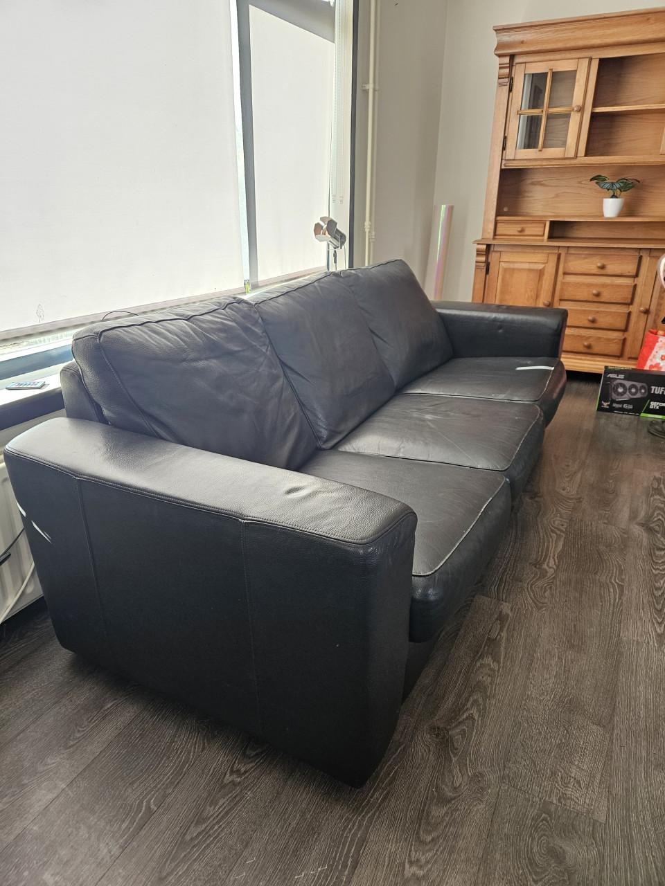 3-zits lederen Bankstel