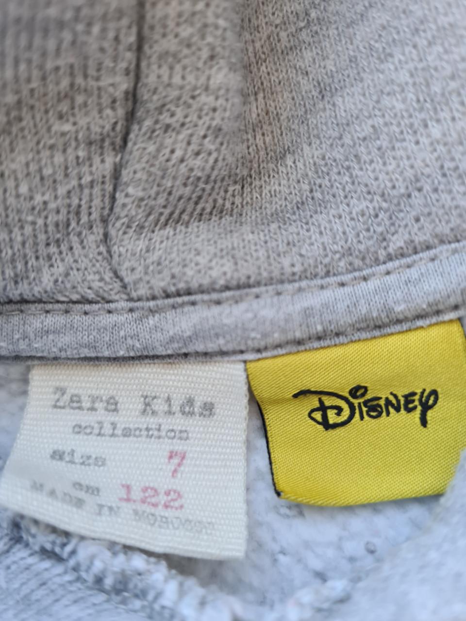 Zara Disney Mickey Mouse capuchon sweater / jurk  Maat 122