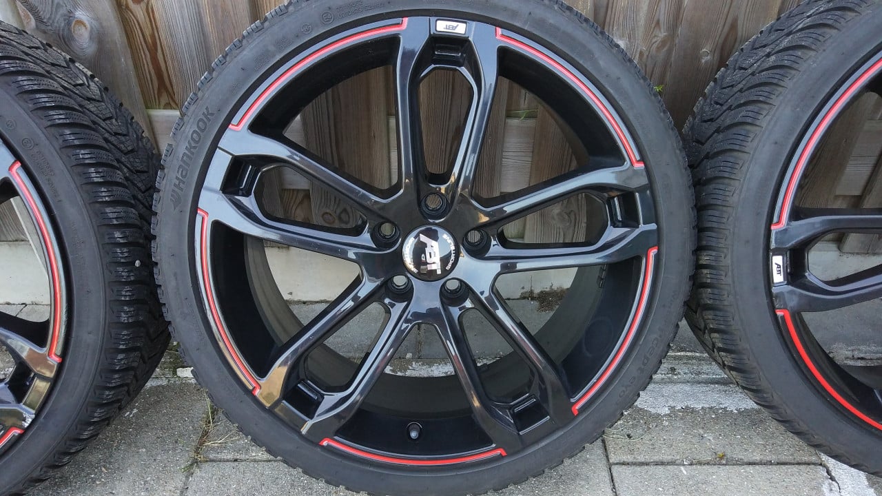 19 Inch Black ABT AUDI Winter Velgenset Hankook Evo-3