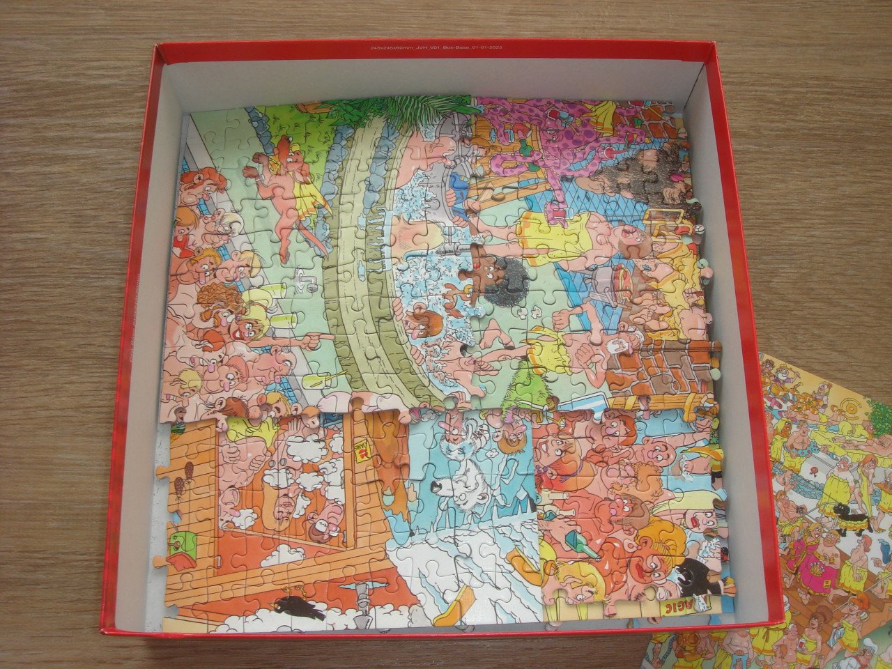 Te koop Complete Jan van Haasteren Puzzel Op hete Kolen 1000 Stukjes