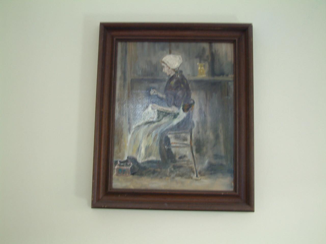 Vissers - Vissers vrouwen  schilderijen   Jac Caljouw  Arnemuiden