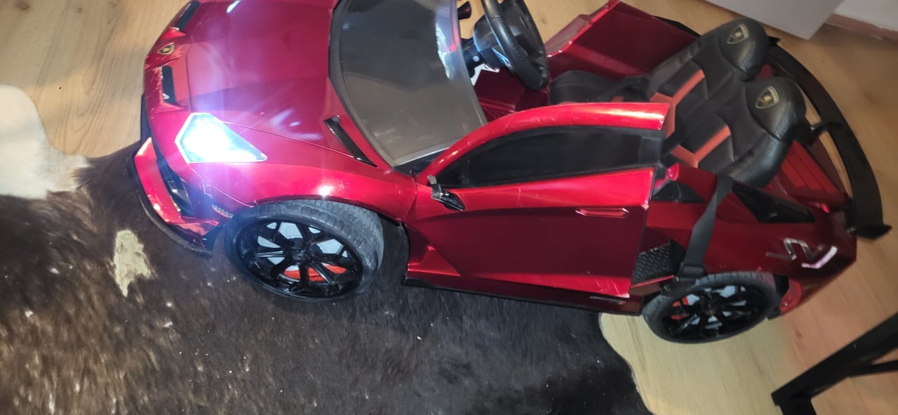Lamborghini Aventador SVJ, 12 volt elektrische kinderauto