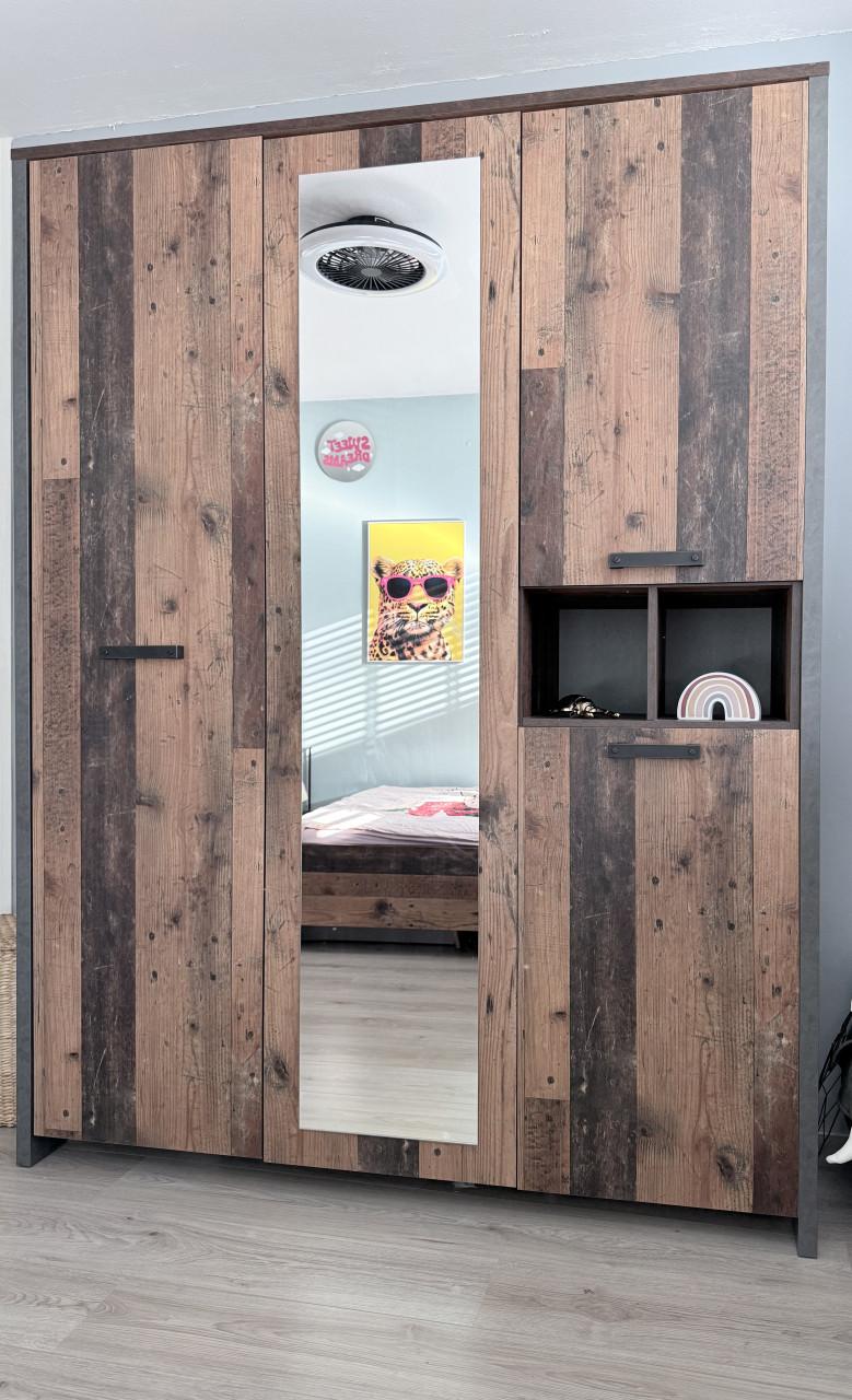 Complete kinderkamer Clif – stoer houtlook