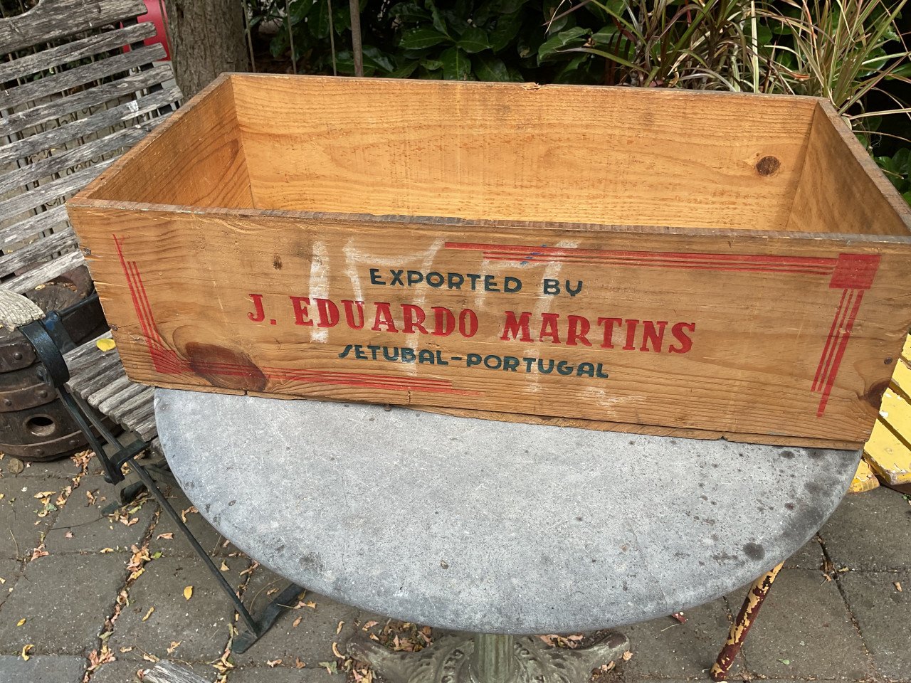 Houten sardine kist