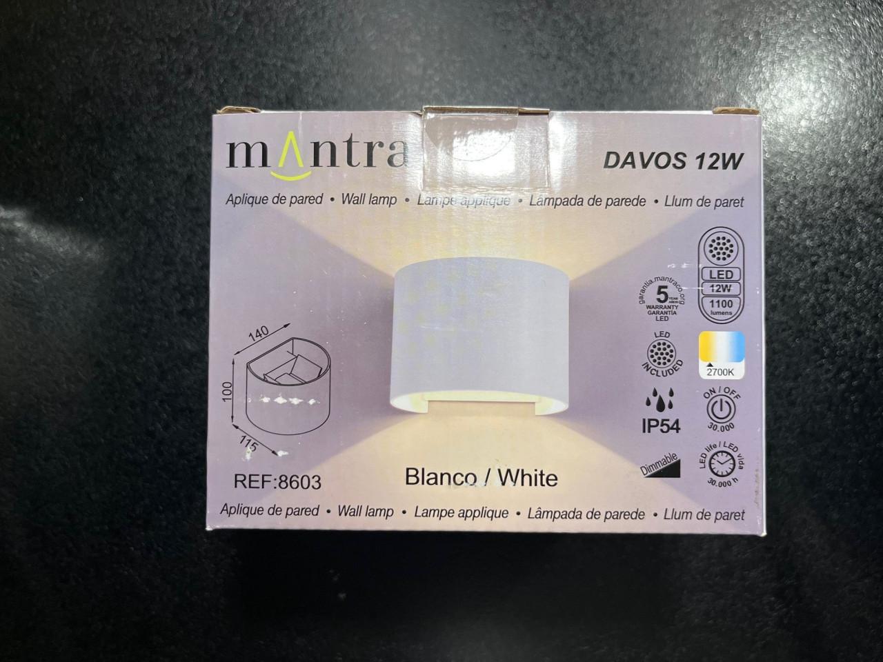 2x buitenlamp wit nieuw