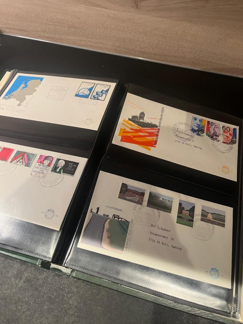 Album met FDC's Nederland waaronder oude enveloppen
