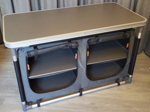 Campingkast kast met verstevigd blad