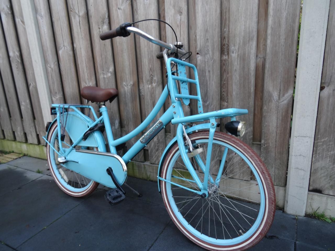 🚲 Popal Meisjes Transportfiets 22 inch | 3 Versnellingen