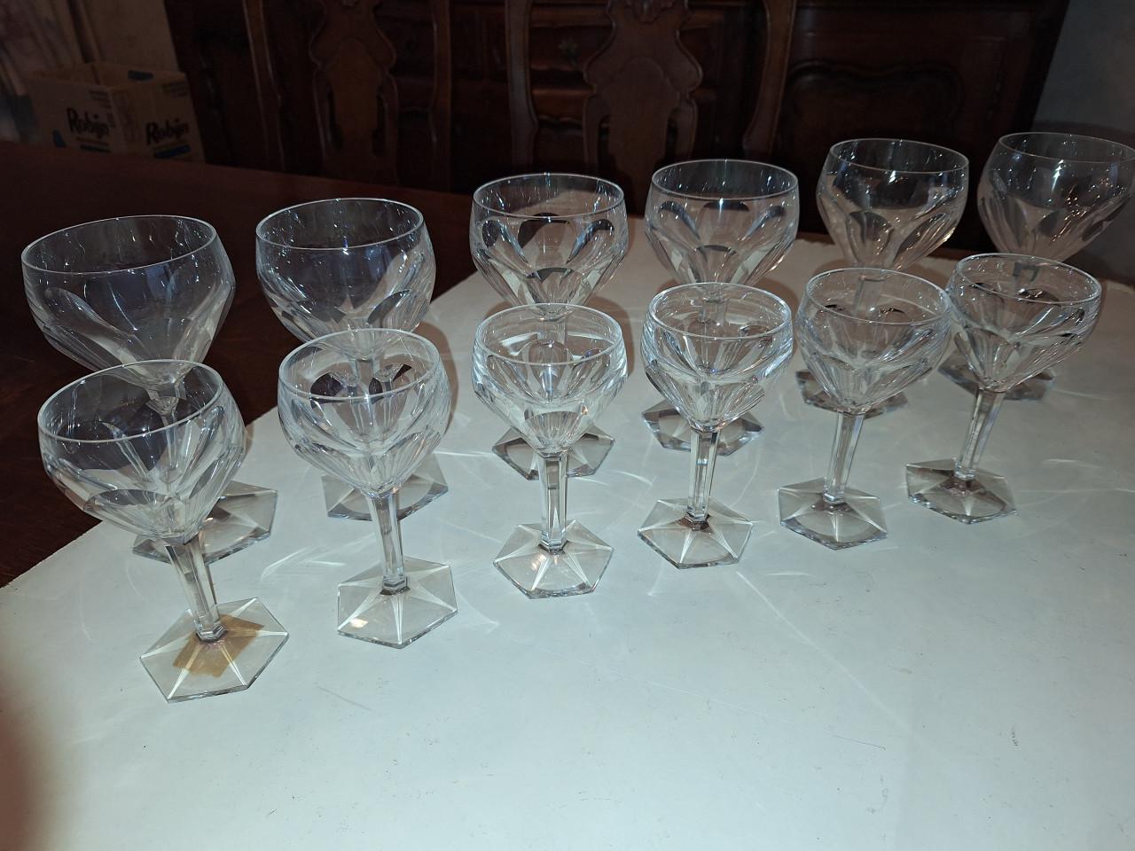 12 kristallen glazen