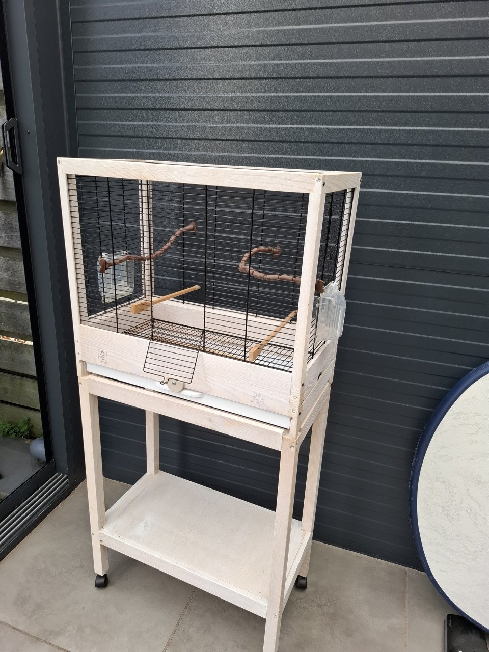 Ferplast vogelkooi met Onderste.