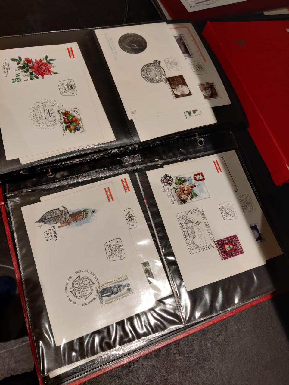 Importa map vol met fdc's (en enveloppen) Oostenrijk