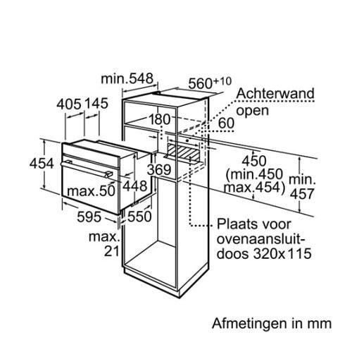 Bosch RVS inbouw-oven