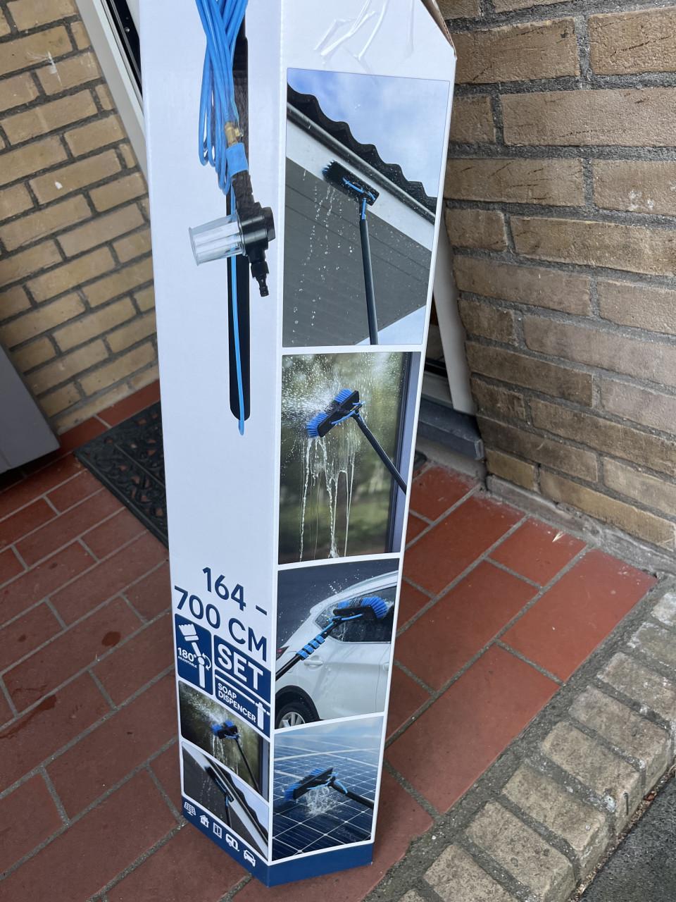 Wasborstel met telescoopsteel