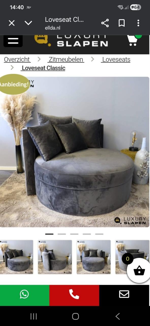 Schitterende Velvet fauteuil te koop