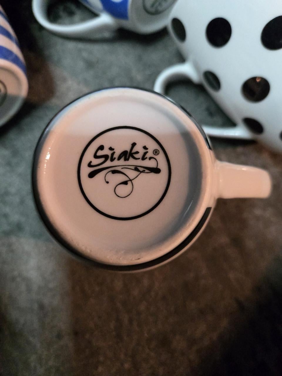 5 keramische mokken uit de Siaki-collectie. Nieuw