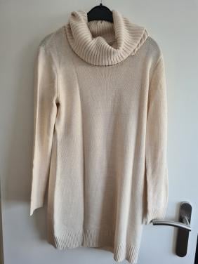 Ecru lange kol trui van H&M  Maat M