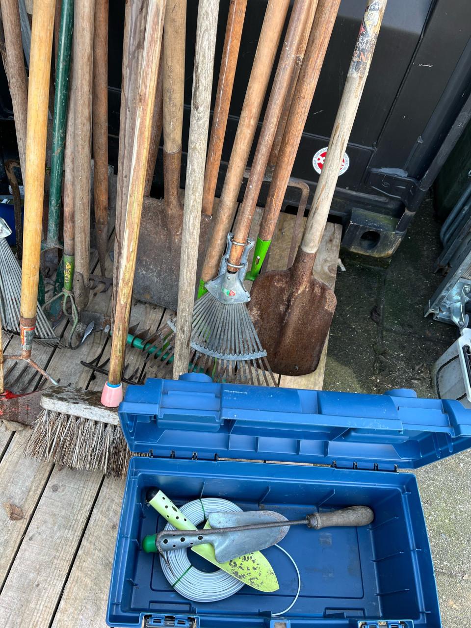 Partij tuingereedschap