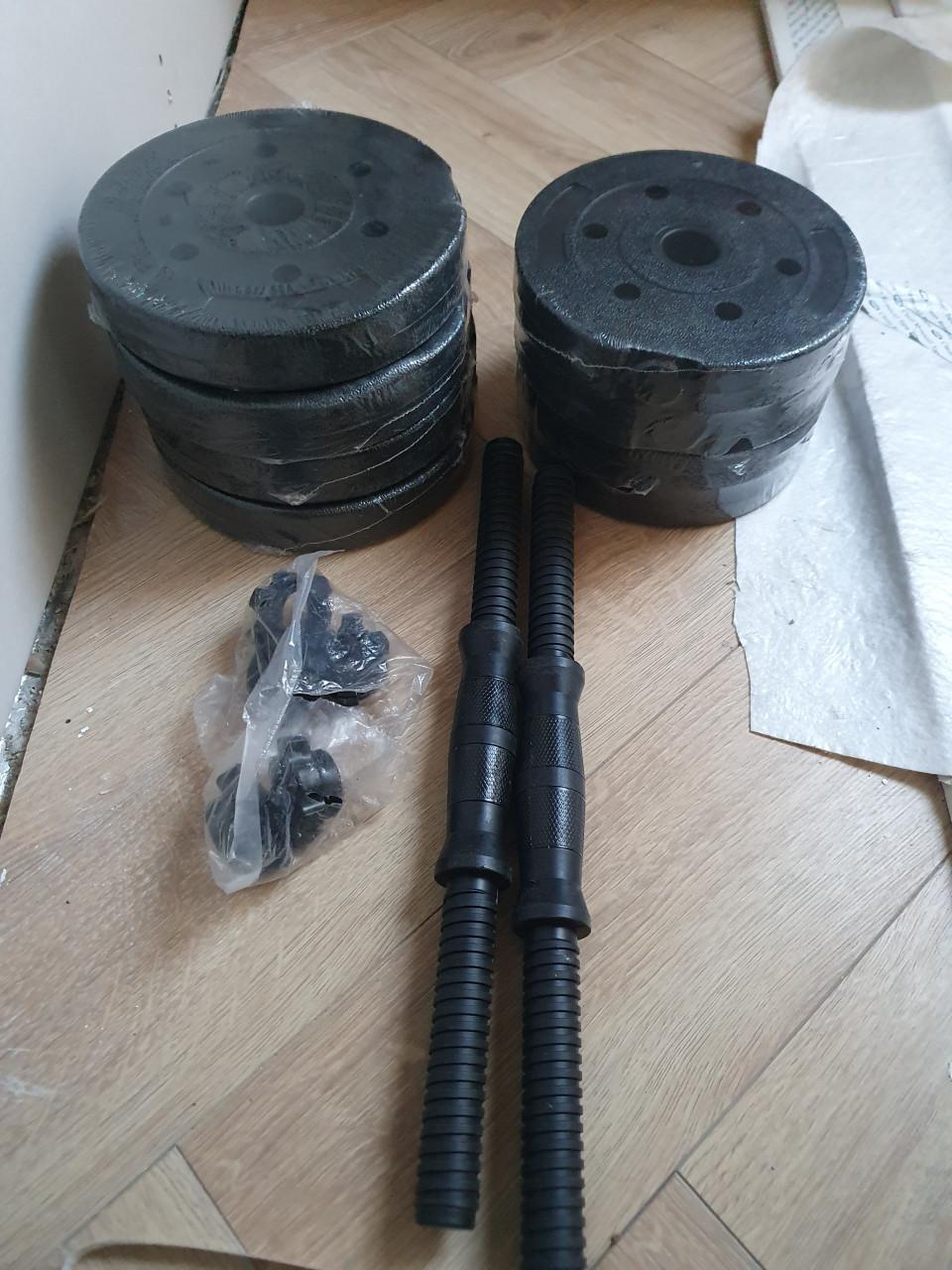 Fitby dumbbellset 15 kg nieuw | halters / fitnessgewichten