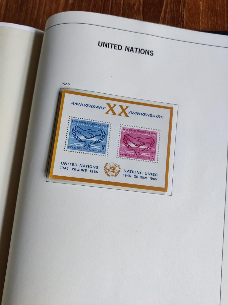 Verzameling United Nations / Verenigde Naties in voordruk Davo