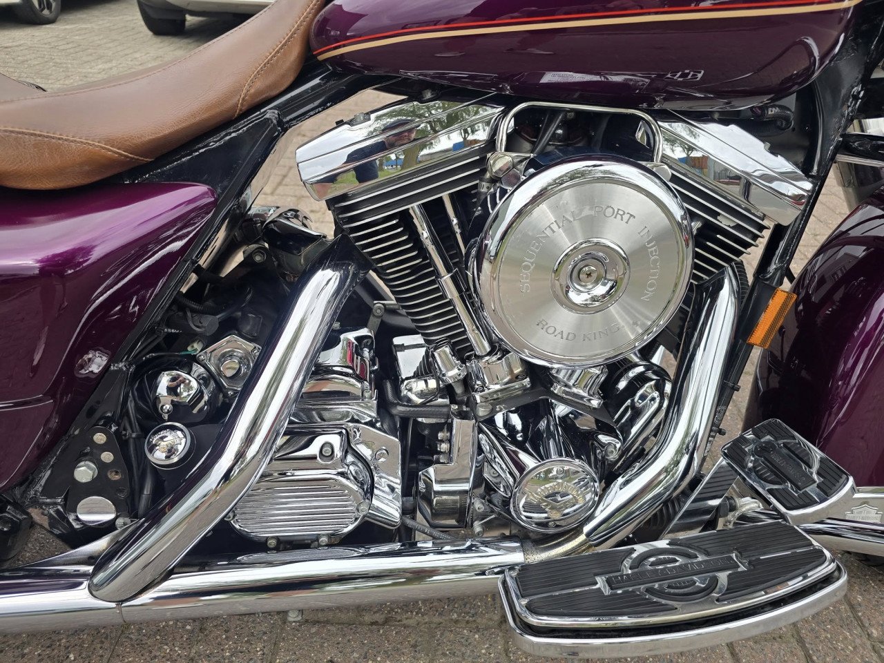 Zeer mooie harley Davidson 💜 Roadking 1340 evo