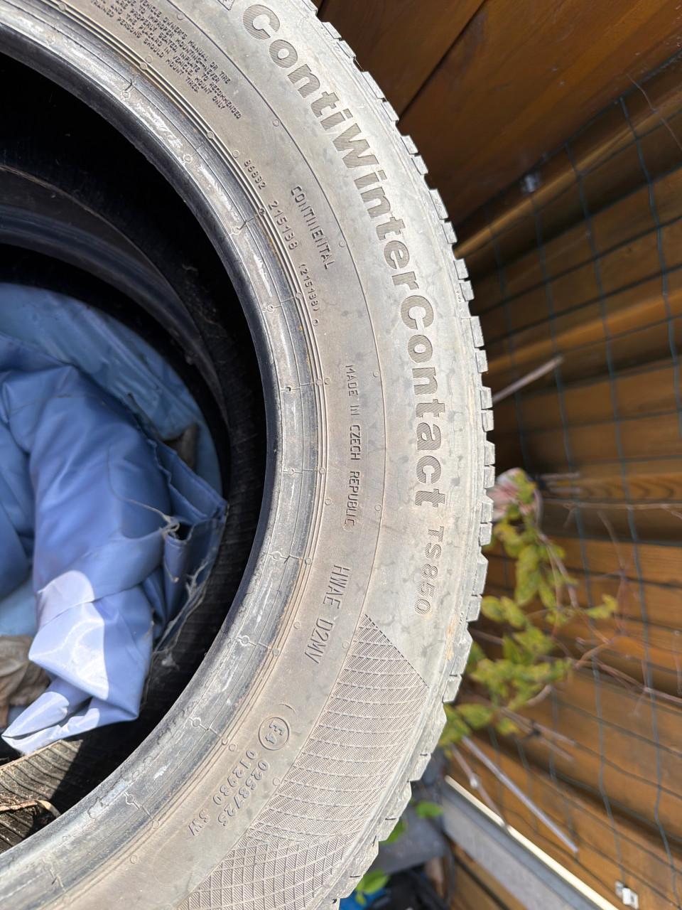 2x continental 195/65/r15 + 4x Bridgestone blizzard 215/65/r16 winter