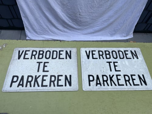 Bord "Verboden te Parkeren" 2 stuks