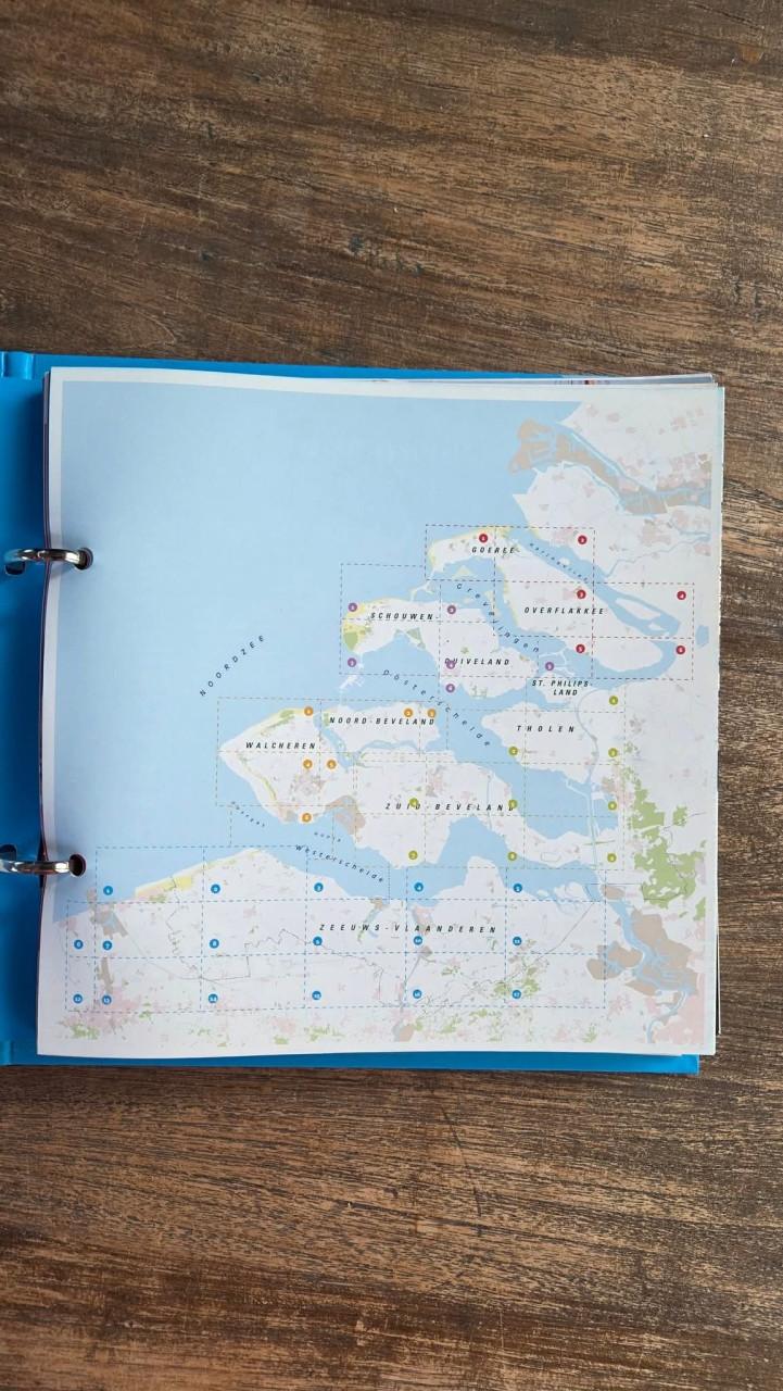 🇧🇪 🇱🇺 Map Fietsroutenetwerk Zeeland