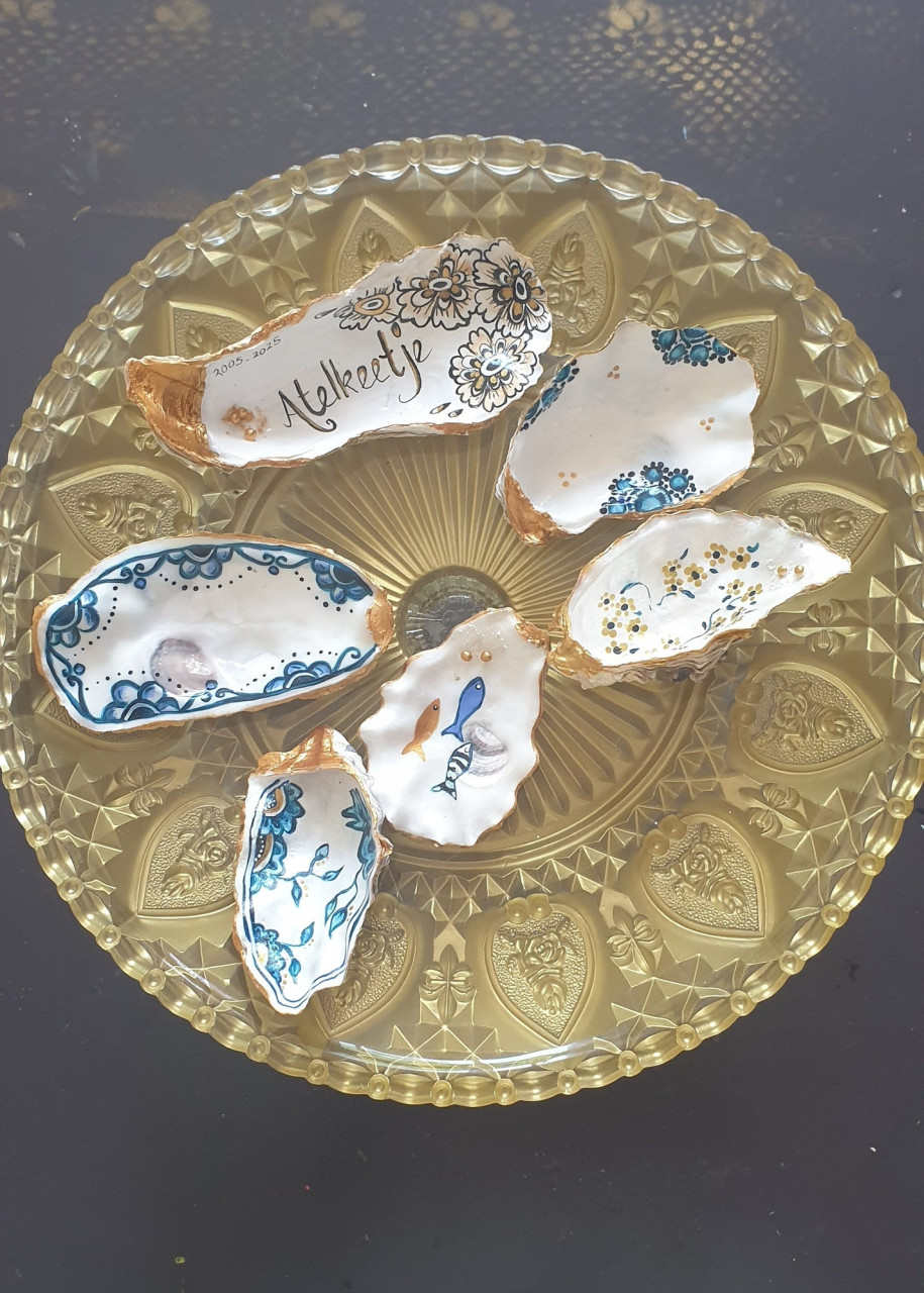 Workshop 'oesterschelpen schilderen'