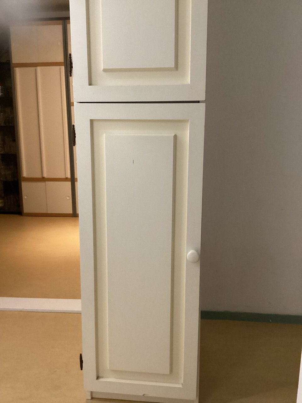 Hoge kast met paneeldeuren