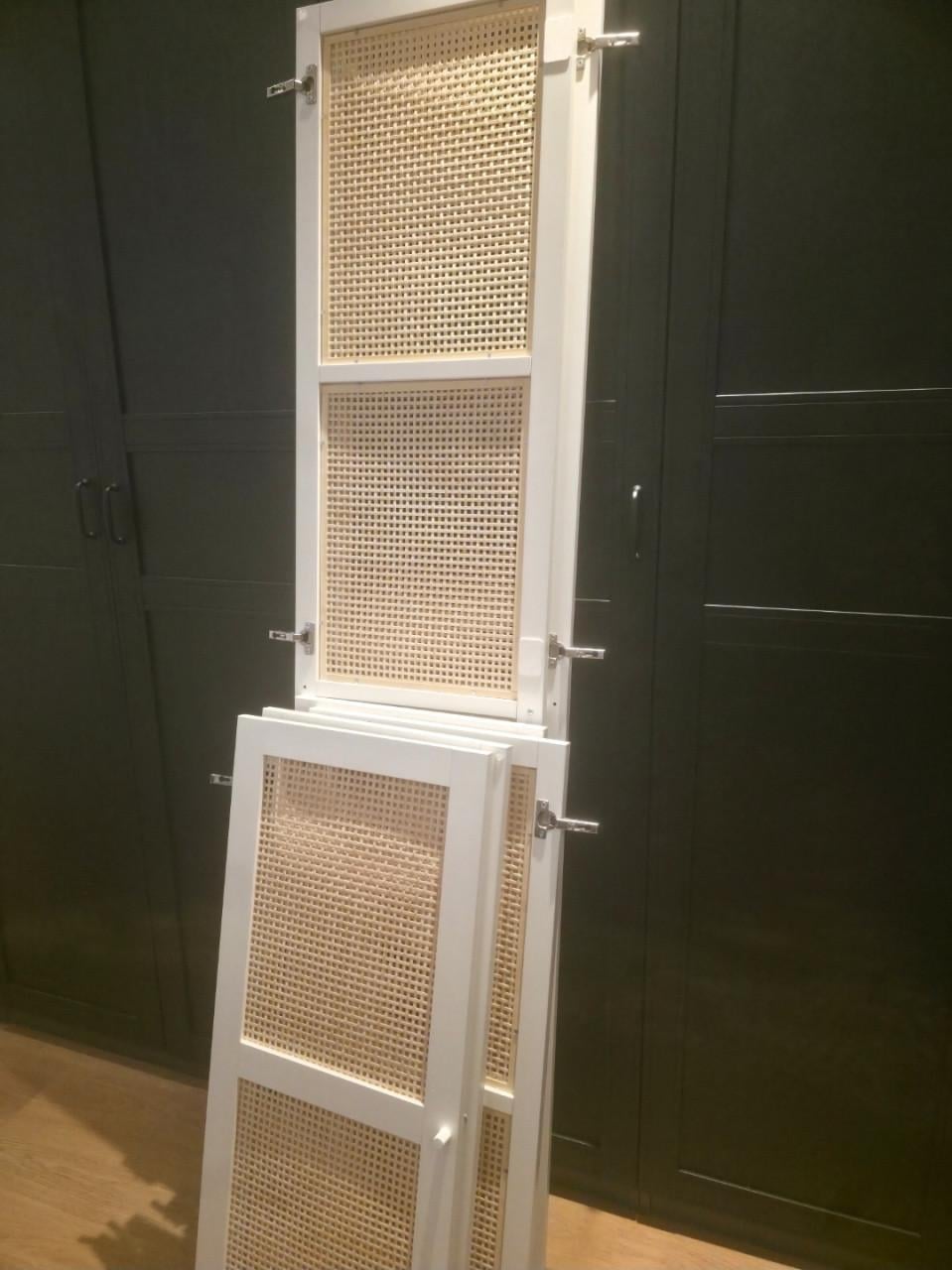 IKEA BILLY HÖGADAL deuren wit/bamboe – 6 stuks