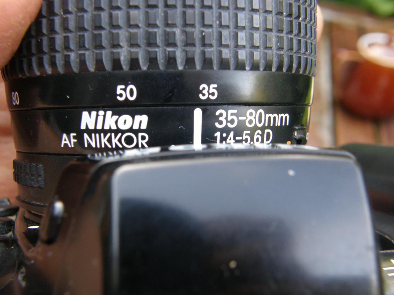 Nikon f-601 s af, met af lens 35-80 mm