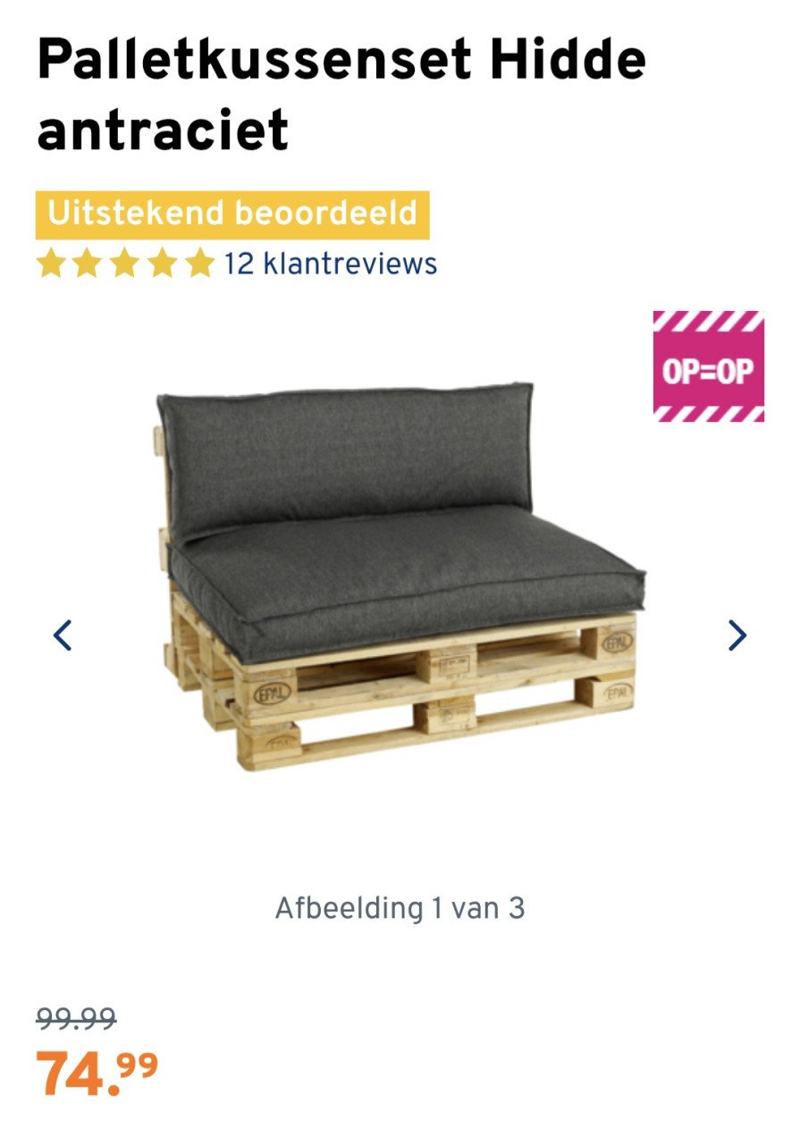 Palletkussenssets