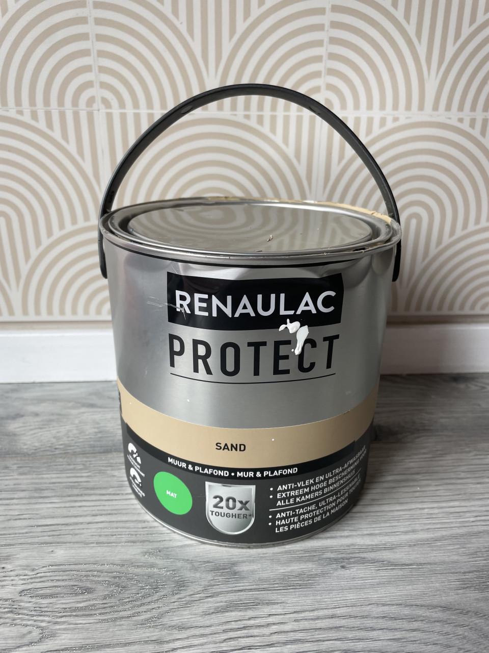 Muurverf Renaulac mat zand 2,5 liter