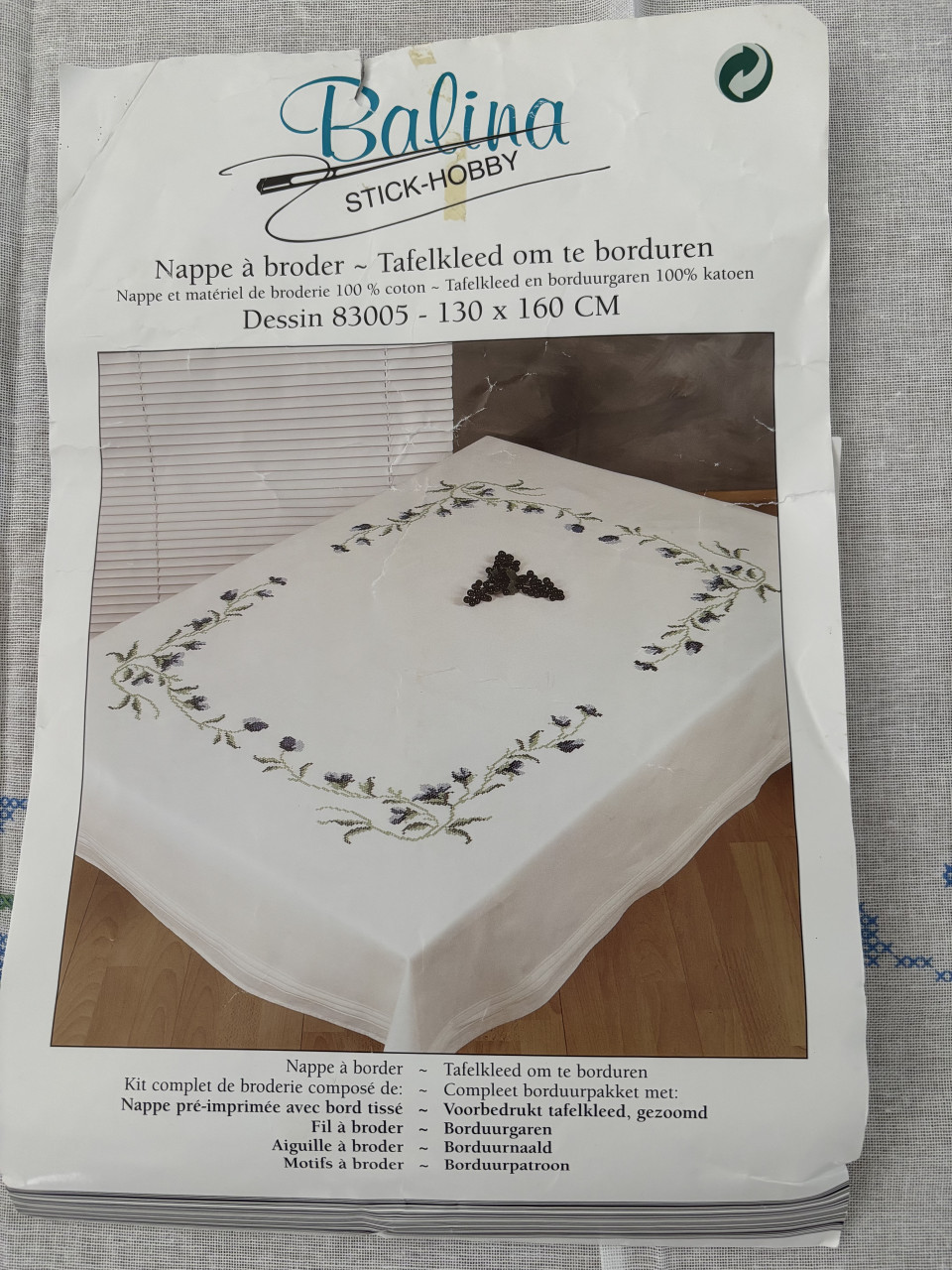 TAFELKLEED OM TE BORDUREN 160 x130