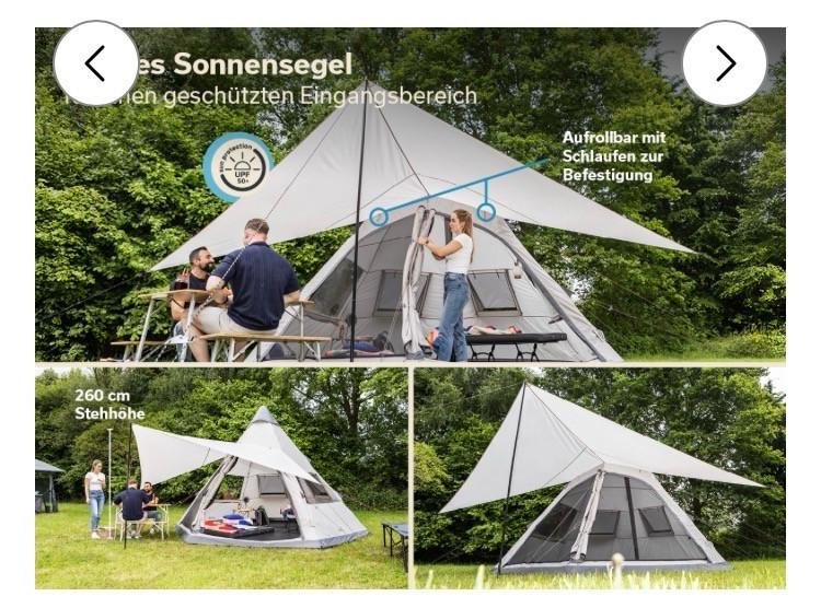 Skandika tipi tent hetta 460 bell air