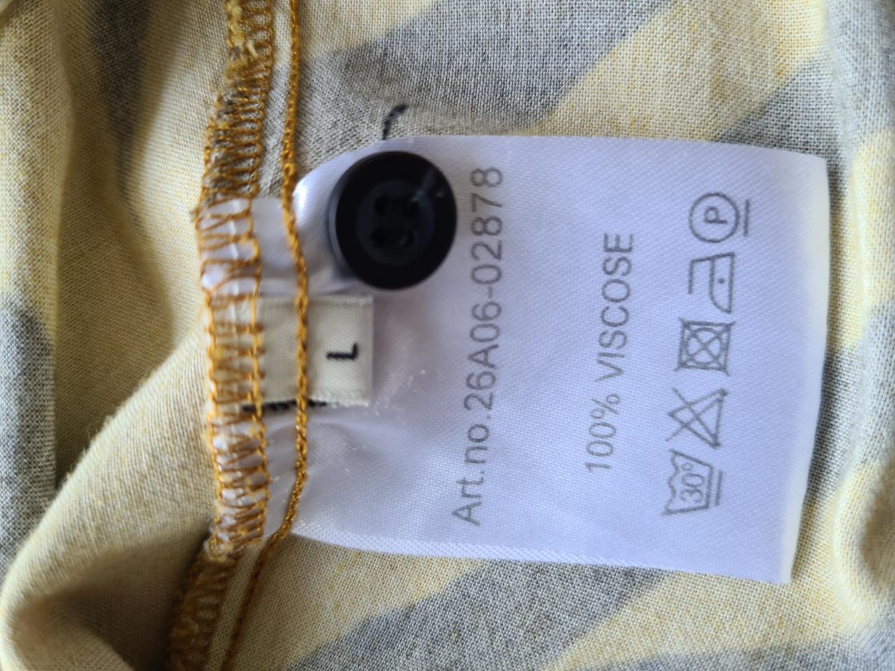 Maxi doorknoop jurk met zebraprint - ANNA Mt L