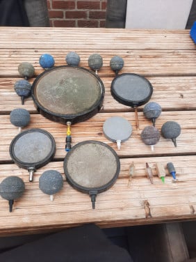 Te koop.zuurstof ballen en schijven