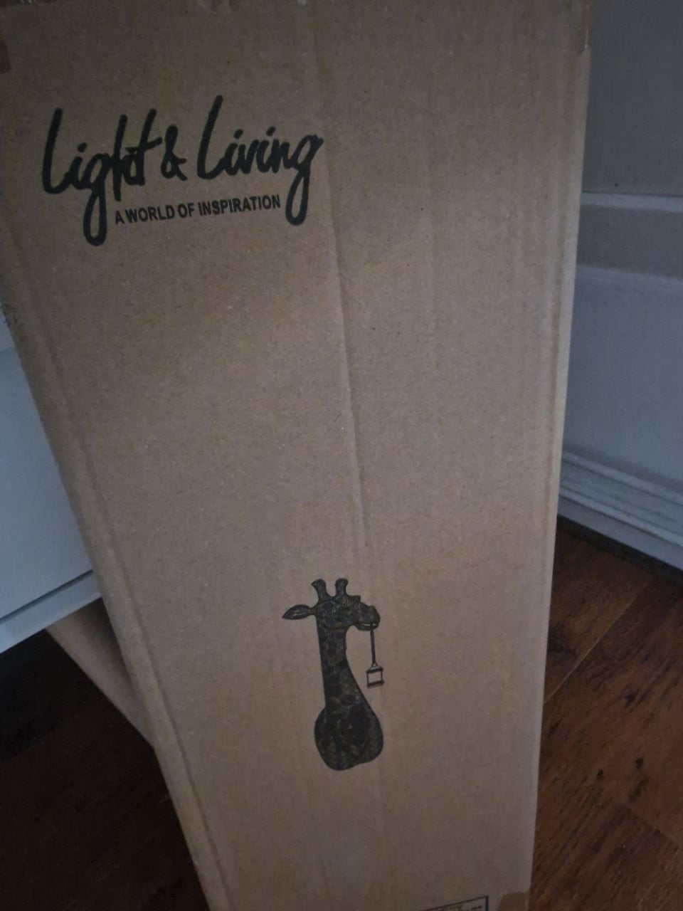 Wandlamp giraffe zwart