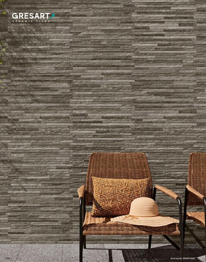 3035-298 Stonelook wandtegels 33x47 cm, grijs, 29,95 per m²