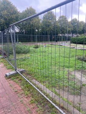 Bouwhekken met voet en klem